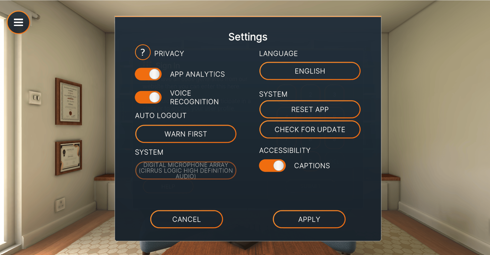 Microphone permissions